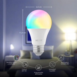 Foco LED inteligente Wi-Fi 110V - A19 - NHB-C110